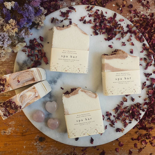 Spa Bar – Pink Clay Rose Geranium & Salt - Forever After Boutique