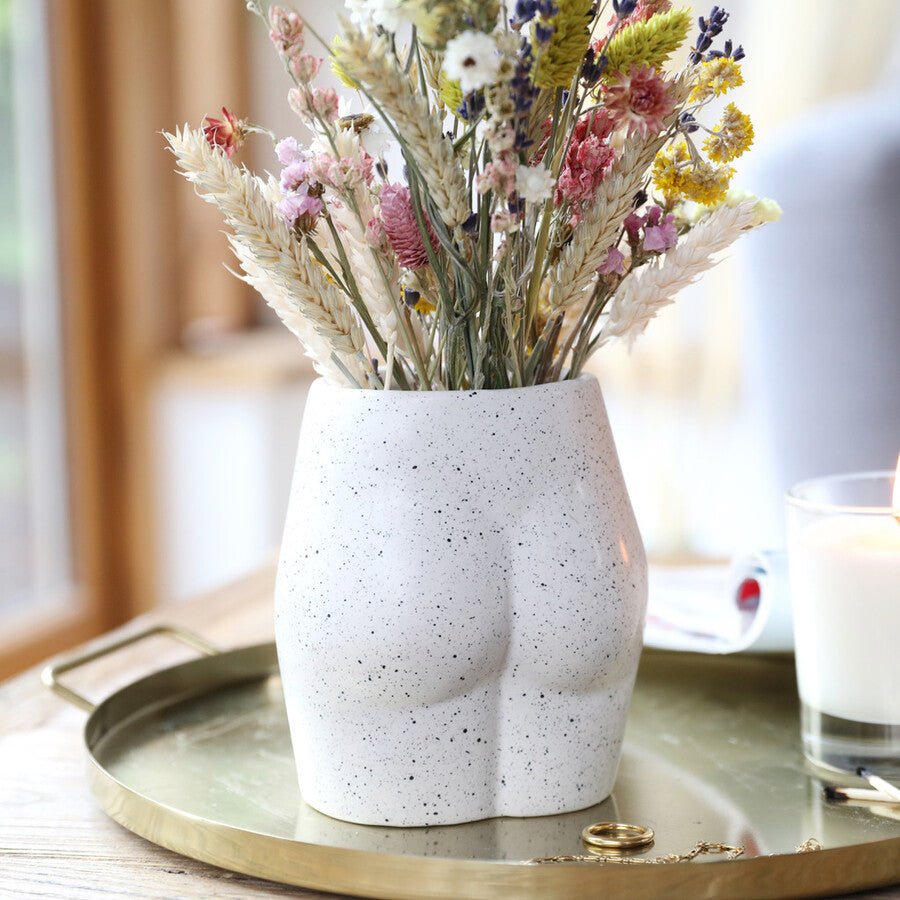 Speckled Bum Vase - Forever After Collective