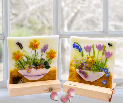 Fused Glass Spring Flowers Workshop Saturday, 21st Feb