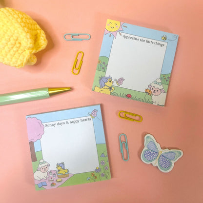 Sunny Days & Happy Hearts Sticky Notes