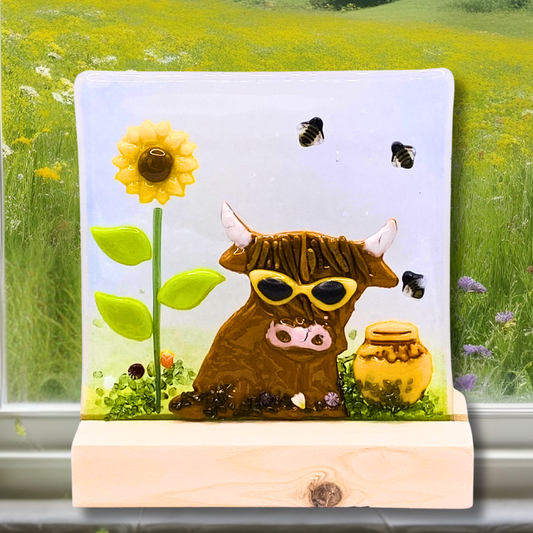 Fused Glass Summer Highland Cow Workshop Saturday, 16th May