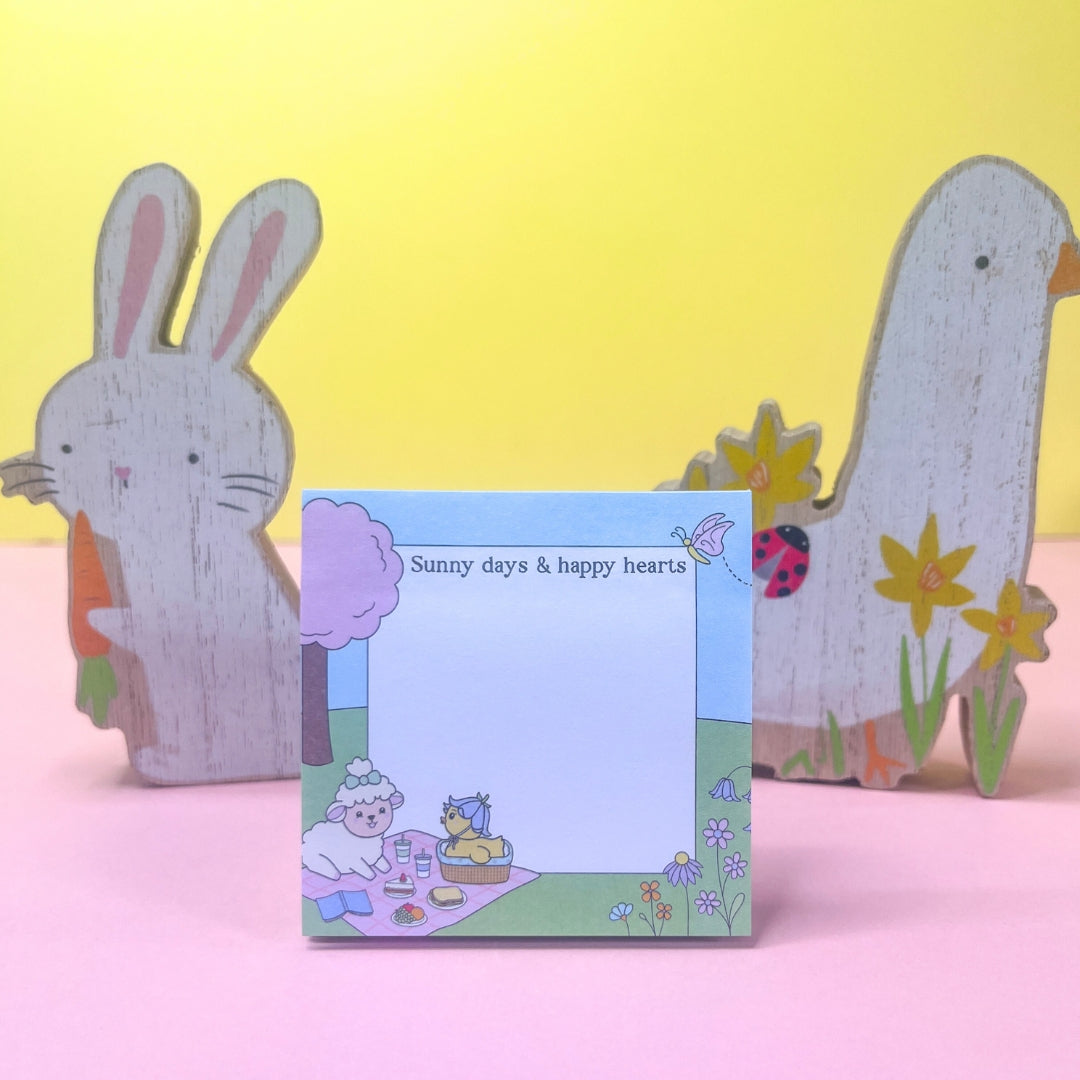 Sunny Days & Happy Hearts Sticky Notes