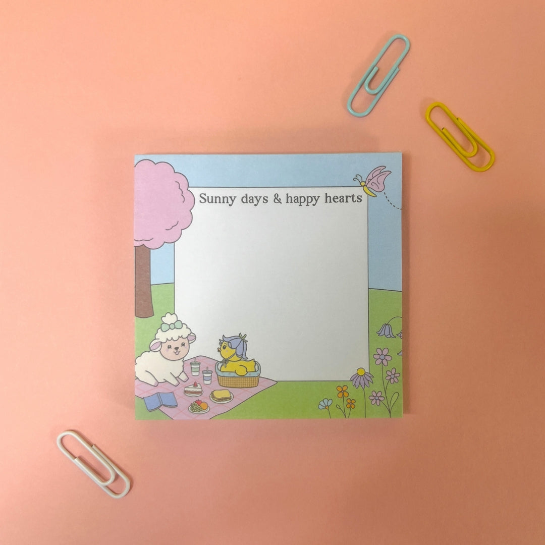 Sunny Days & Happy Hearts Sticky Notes