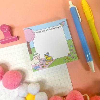 Sunny Days & Happy Hearts Sticky Notes