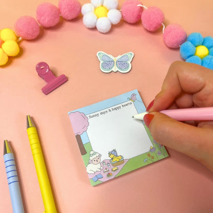 Sunny Days & Happy Hearts Sticky Notes