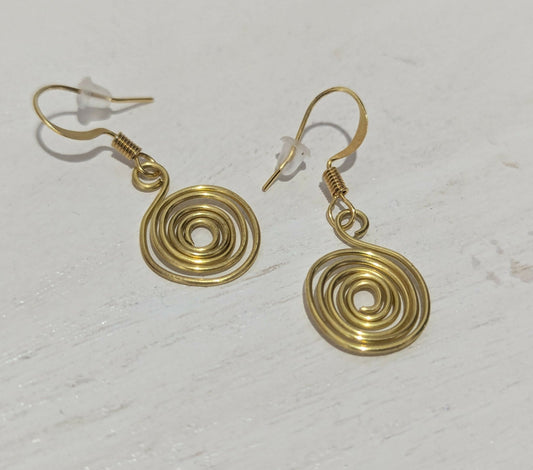 Swirl earrings - silver or gold - Forever After Boutique