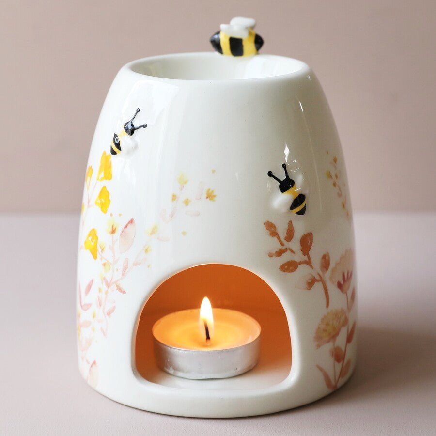 Terracotta Floral Wax Burner - Forever After Collective
