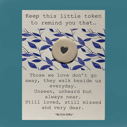 Those we Love... Ceramic Pocket Token Pocket Hug and Card - Forever After Boutique