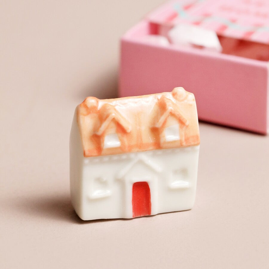 Keepsake Tiny Matchbox Ceramic New House Token