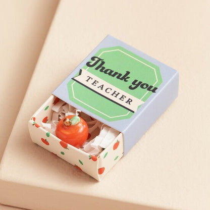 Tiny Matchbox Ceramic Token: Apple - Forever After Boutique