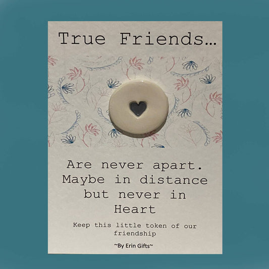 True Friends Ceramic Pocket Token Pocket Hug and Card - Forever After Boutique