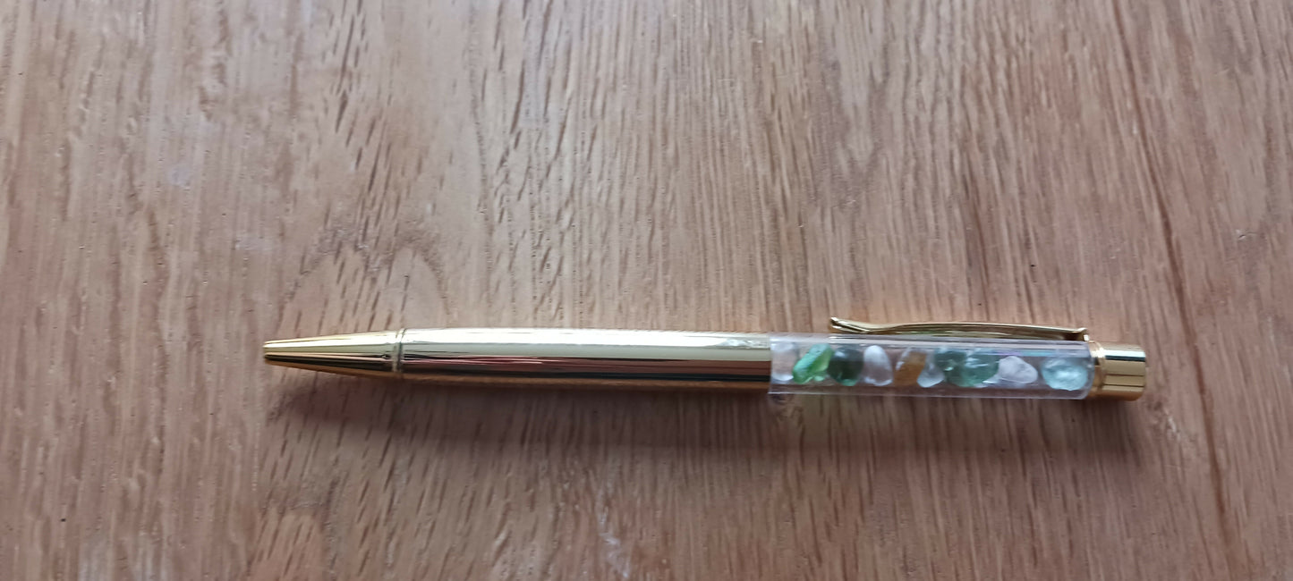 SEA GLASS FILLED BALLPOINT PEN