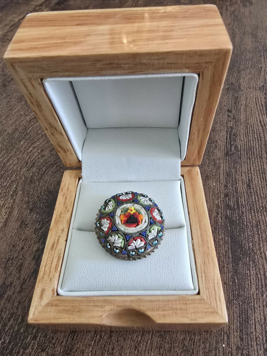 Vintage Micro Mosaic Brooch - Forever After Boutique