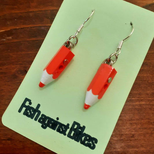 orange pencils
