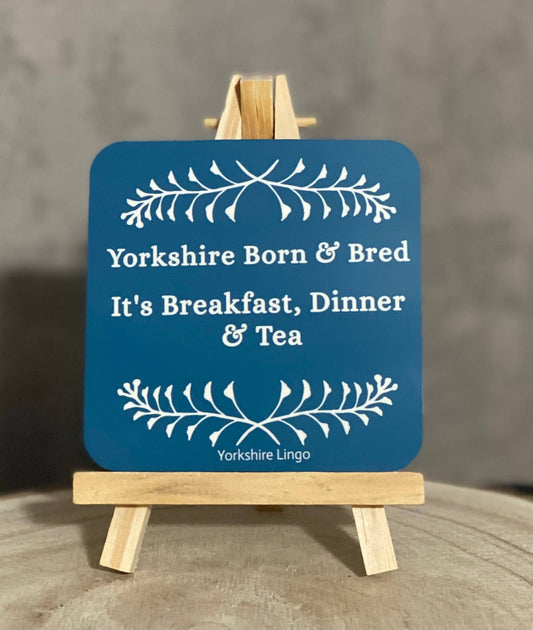 Yorkshire Born & Bred – Breakfast, Dinner & Tea Coaster - Forever After Boutique