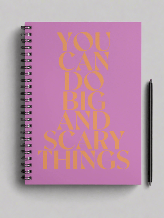 You can do big and scary things A5 wirebound notebook Soft Cover - Forever After Boutique