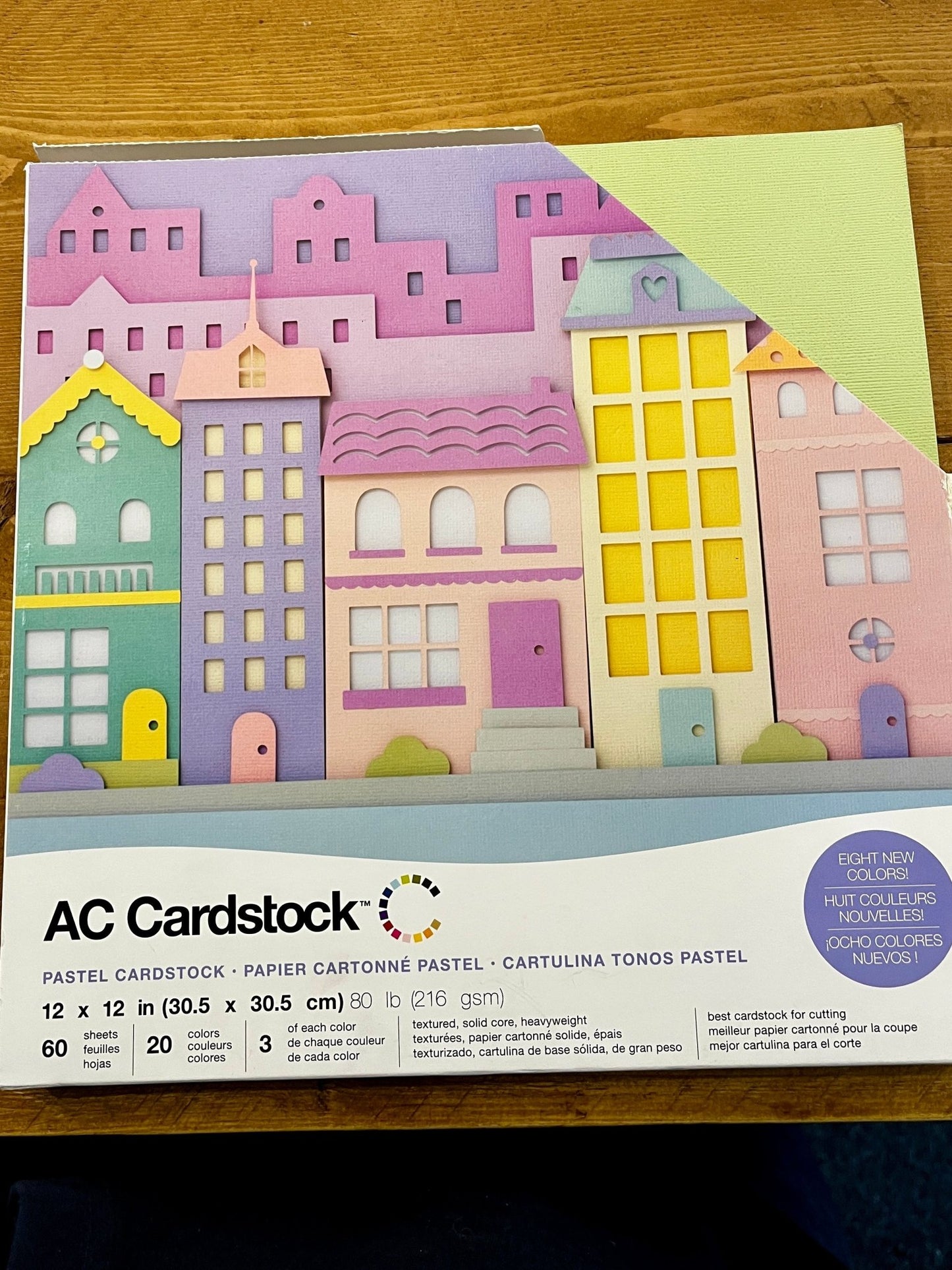 AC AMERICAN CRAFTS CARDSTOCK 12X12 PASTELS - 60 SHEETS, 216 GSM - Forever After Collective