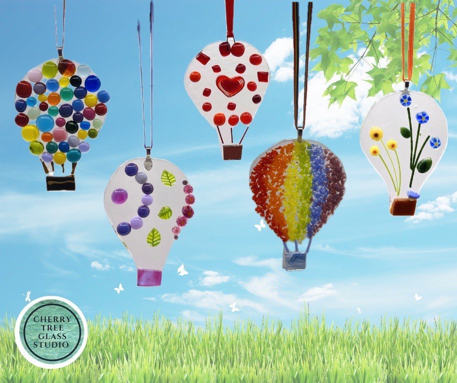 Fused glass Hot Air Balloon workshop Saturday 16th March 10.30 - 12.00 - Forever After Collective