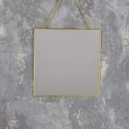 Hanging Mirror Gold 20cm - Forever After Collective