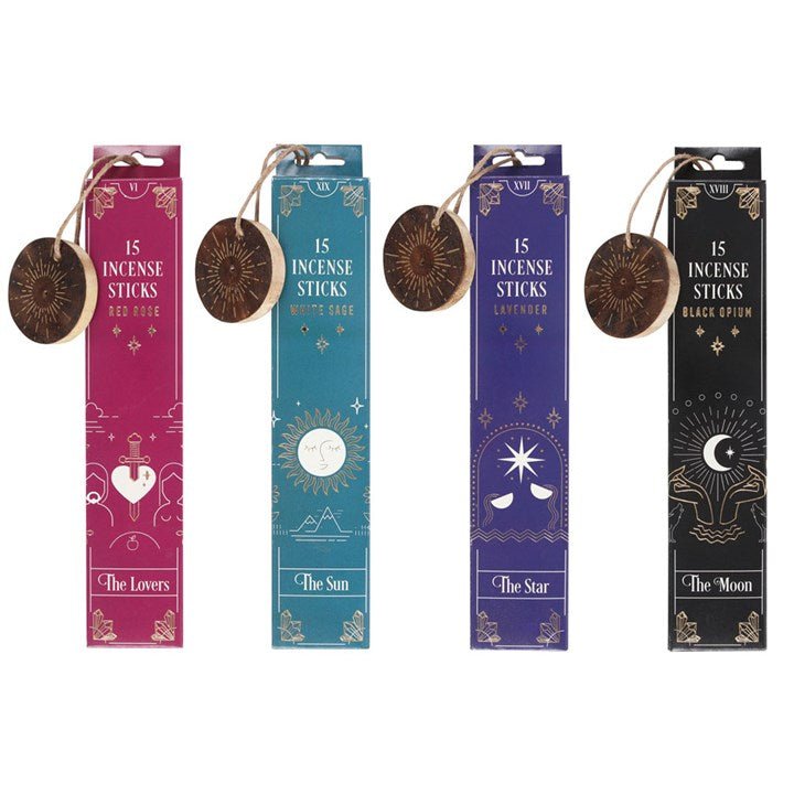 Incense sticks inspired by traditional tarot card includes matching incense holders - Forever After Collective