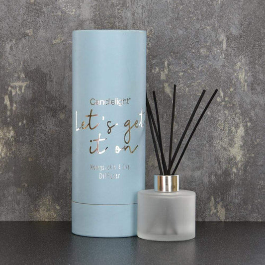 Let's Get It On Reed Diffuser in Gift Box Honeysuckle and Ivy Scent 150ml - Forever After Collective