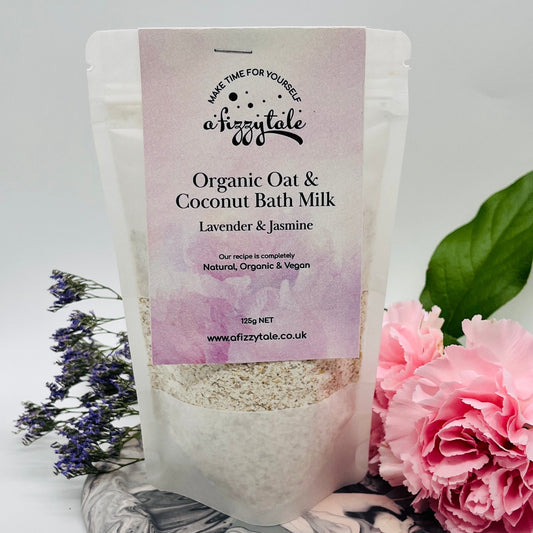 Organic Oat and Coconut Bath Milk: Lavender & Jasmine - Forever After Collective